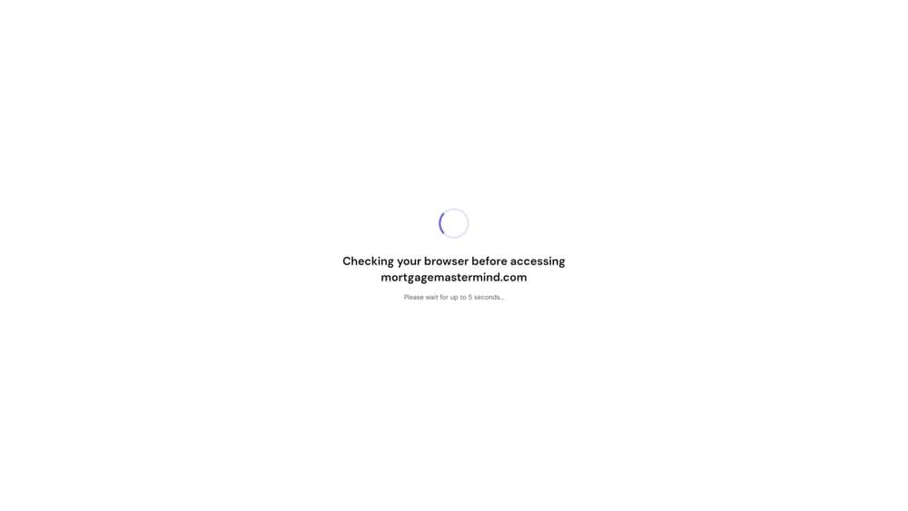 Screenshot of Mortgage Mastermind website
