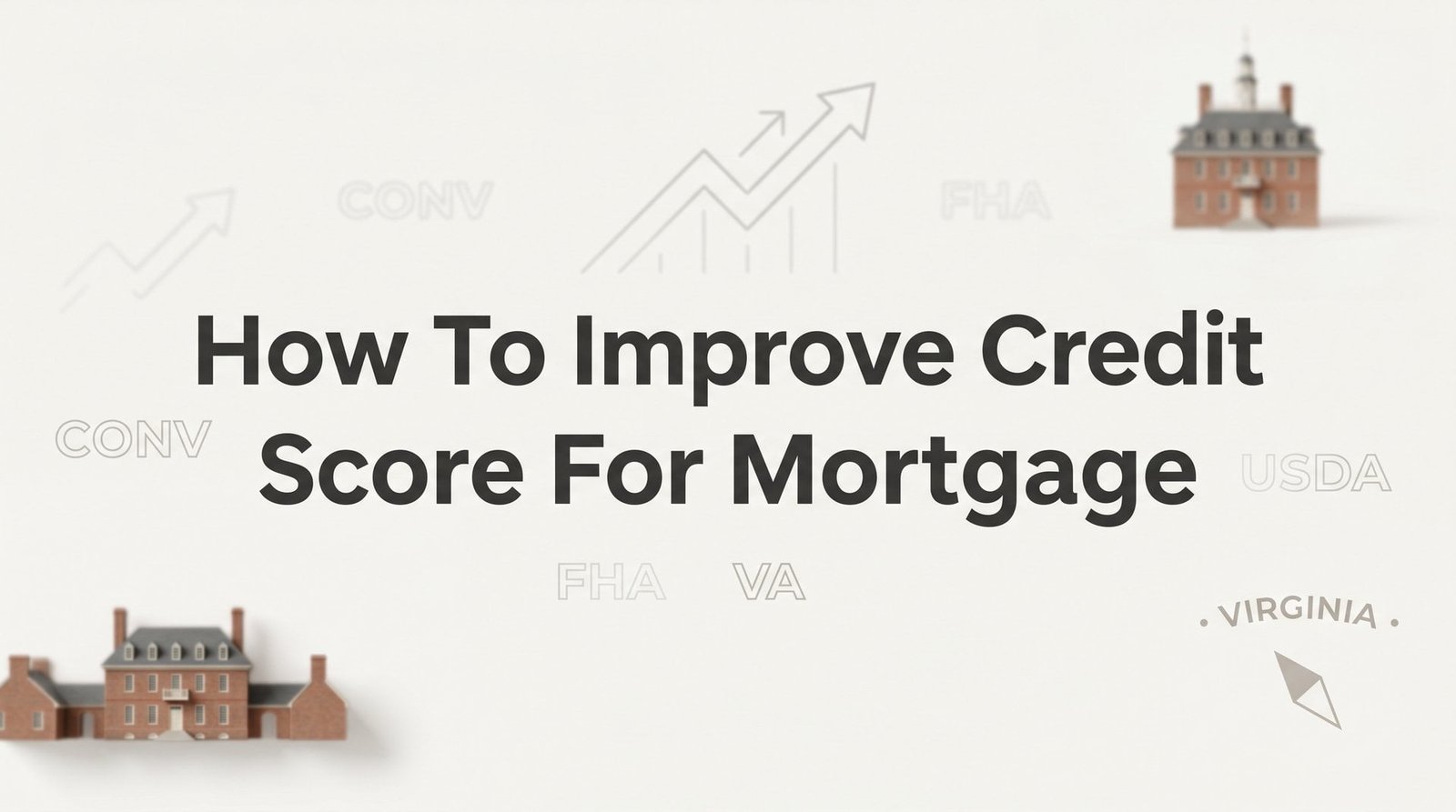 How to Improve Your Credit Score for a Mortgage: A Step-by-Step Guide for Virginia Homebuyers